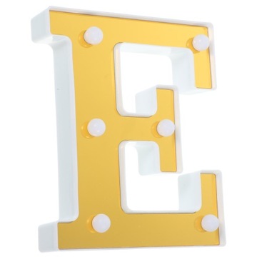 LITERY ALFABETU ŚWIECĄCE ŚWIATŁA LED PLASTIKOWE