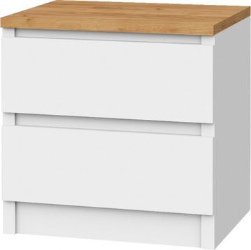 STOLIK NOCNY SZAFKA 40CM BIAŁY DĄB CRAFT