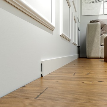 Listwa Przypodłogowa biała LCL-10 Poliuretan 7,5cm