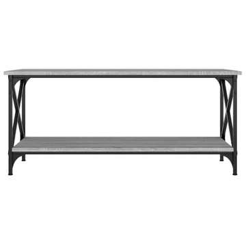 VidaXL Журнальный столик, дуб Сонома серый, 100x45x45