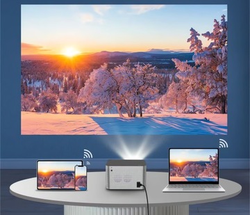 PROJEKTOR LED RZUTNIK 4K ANDROID NETFLIX MAGCUBIC HY350 PRO FULL HD WIFI