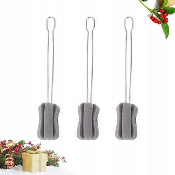 Бутылка с щеточкой для чистки чашек, 3 шт.