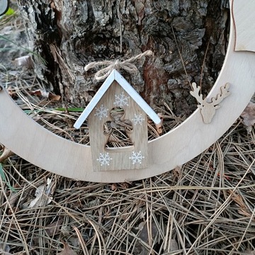 НАТУРАЛЬНЫЙ РОЖДЕСТВЕНСКИЙ ВЕНОК, РОЖДЕСТВЕНСКИЙ КРЕМ, В СКАНДИНАВСКОМ СТИЛЕ