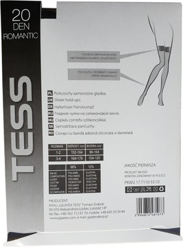 Самонесущие чулки LYCRA 20 DEN TESS 1/2 MIELE