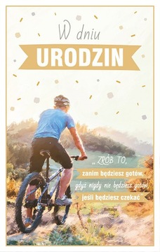 Kartka urodzinowa dla chłopaka rowerzysty PAB28