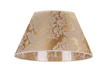 ABAŻUR KLOSZ 28x38X30 BAROK ZŁOTY WZORY