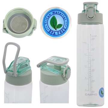 Butelka na wodę bidon tritan z podziałką BPAfree 750 ml