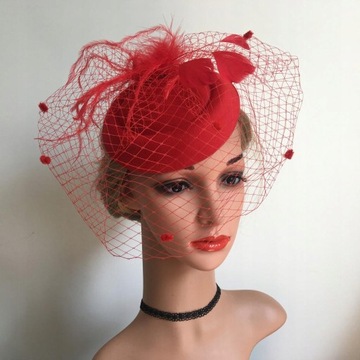 2 шляпы Fascinator с сетчатым ободом для волос