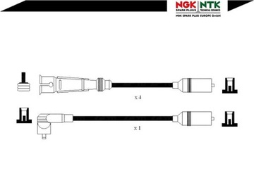 PŘÍVODY ZAPALOVACÍ NGK DKC254