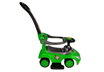 Mega Car 3in1 Green Ride-On с толкателем