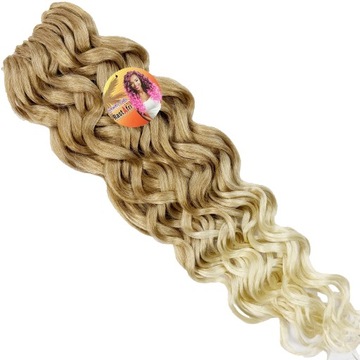 Rastafri Afroloki Syntetyczne Włosy Loki Do Wplotu Hawaii Curl 27/613