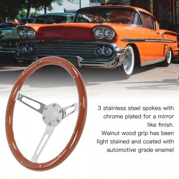 15-ДЮЙМОВЫЙ КЛАССИЧЕСКИЙ РУЛЬ ИЗ НЕРЖАВЕЮЩЕЙ СТАЛИ