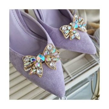 ECARLA klips do butów z kryształkami KDB27 2szt