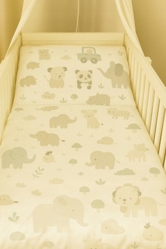 POŚCIEL 100x135 DO ŁÓŻECZKA DZIECIĘCA NIEMOWLĘCA 2 ELEMENTY BAWEŁNA 100%