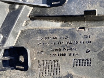 HALOGEN + MŘÍŽKA OCTAVIA III 5E0941699D 5E0807681