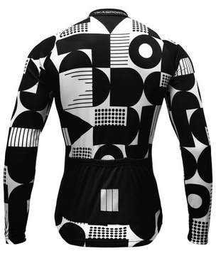 ВЕЛОСИПЕДНАЯ ТОЛСТОВКА - УТЕПЛЕННАЯ Ч/Б -VIKASPORT -S