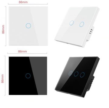 TUYA ZigBee Сенсорный выключатель 3 цвета белый #без N