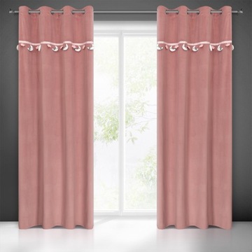 Штора с люверсами ЛУНА 140х250 Детские еврошторы на декоративной ленте