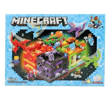 MINECRAFT BLOCKS Blue Cave DRAGON BASE 220 светодиодных элементов