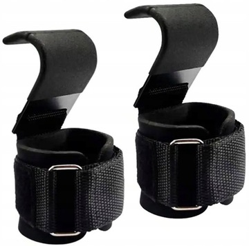 ЛЕНТЫ ДЛЯ ТЯЖЕЛОЙ АТЛЕТКИ СТАНОВАЯ СО СТАЛЬНЫМ КРЮКОМ 2 ШТ. FT47