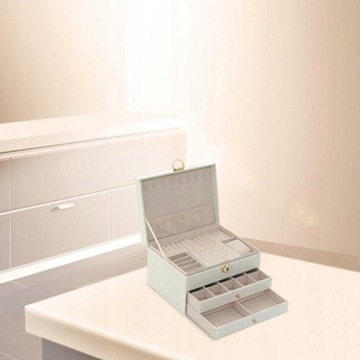 SZKATUŁKA NA BIŻUTERIĘ PUDEŁKO ORGANIZER KUFEREK