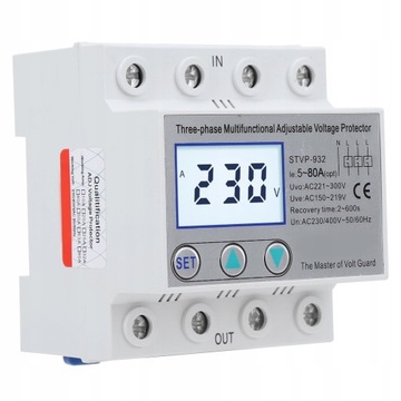 TRÓJFAZOWY OCHRONNIK NAPIĘCIA LCD STVP-932