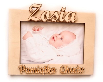 Pamiątka Chrztu Świętego prezent na Chrzest GRAWER