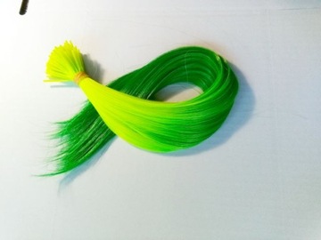 PASEMKA WŁOSÓW OMBRE SELEDYN ZIELEŃ RINGI 10SZT