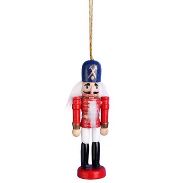 DZIADEK DO ORZECHOW FIGURKA DREWNIANA ZAWIESZKA