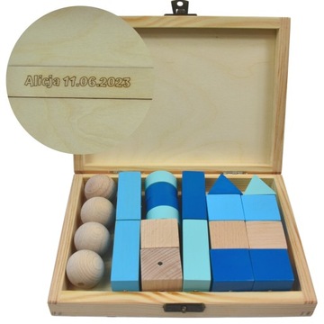 Sensoryczne Klocki Magnetyczne Grawer Prezent na święta na mikołaja