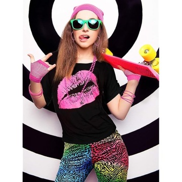 Костюм Поцелуя из 80-х, модный костюм для диско-танца 3XL