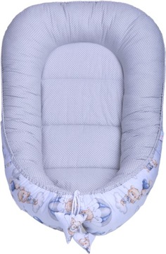 НАБОР ДЕТСКОГО КОКОНА NEST MINKY PIECE XXL BABYMAM, 7 ЭЛЕМЕНТОВ.