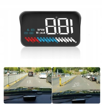 WYŚWIETLACZ PROJEKTOR LED LCD HUD OBD2 GPS USB M7