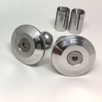 ТОРЦЕВЫЕ ЗАГЛУШКИ РУЛЯ МОТОЦИКЛА ZETA 29 ММ СЕРЕБРИСТЫЕ ZE48-7001