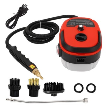 WYSOKOTEMPERATUROWY ODKURZACZ PAROWY 2500W 1000ML 3bar-Z GŁÓWKĄ SZCZOTKOWĄ