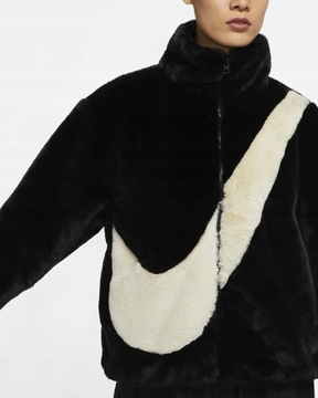 Nike Sportswear Plush Faux Fur Teddy Sherpa Jacket 'Fossil' DO379 Futerko