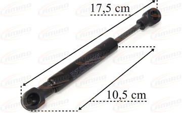PRUŽINA PLYNOVÁ VZPĚRA/TLAKOVAČ PŘIHRÁDKY DAF 156MM 50NM