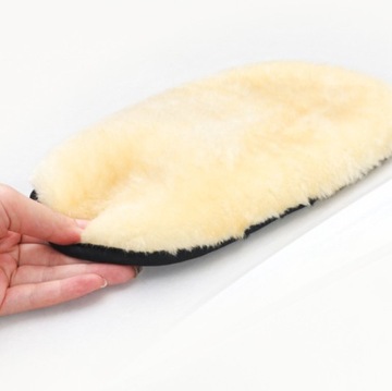 Rękawica do mycia polerowania samochodu auta wełniana