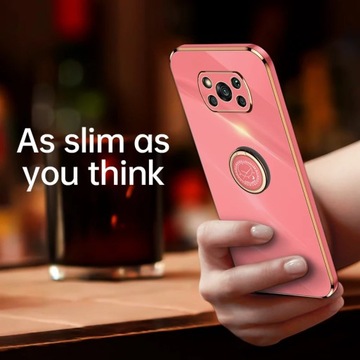 Чехол для телефона с квадратной золотой рамкой для Xiaomi Mi Poco X3 Pro