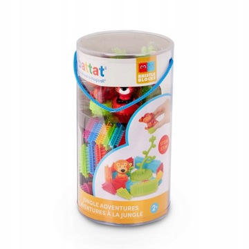 DZIEŃ DZIECKA prezent na dzień dziecka KLOCKI JEŻYKI 54 el. DŻUNGLA B.toys