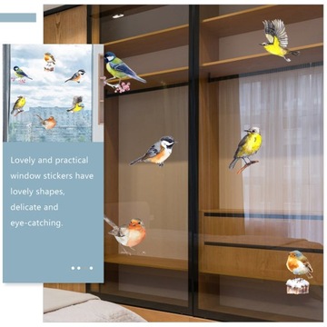 ДЕКОРАТИВНЫЕ НАКЛЕЙКИ НА ОКНА С ПТИЦАМИ