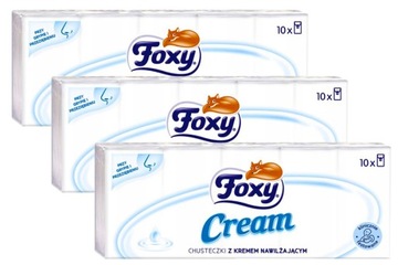 Foxy Cream chusteczki z kremem nawilżającym 10x10 x3