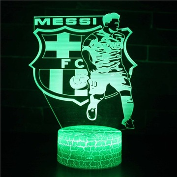 3D LAMPKA NOCNA 16 LED +PILOT - PIŁKA NOŻNA #420