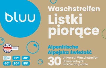 Listki do prania BLUU 30 PRAŃ