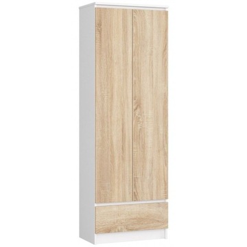 REGAŁ BIUROWY MEBLE SZAFKA SZUFLADA 60cm SONOMA