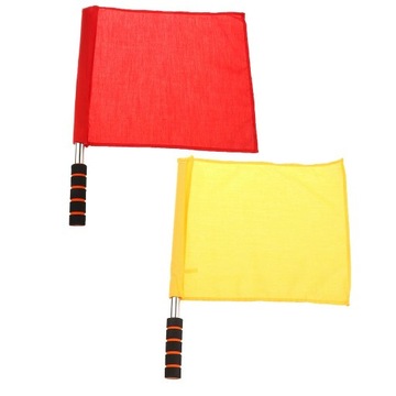 2 szt. Sport Linesman czerwone flagi flaga sę