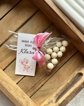 Очаровательный сладкий подарок с графическим плюшевым мишкой для детей в возрасте одного года, детский душ, день рождения