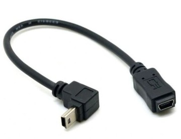 Przedłużacz Kabel mini USB - mini USB 0.2m kątowy