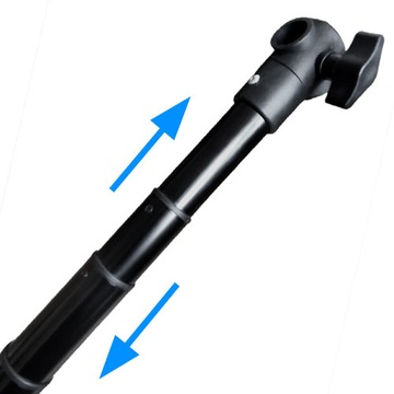 ТЕЛЕСКОПИЧЕСКАЯ ЛУЧА ПОПЕРЕЧНАЯ 100-305СМ 1М-3М 4 СЕГМЕНТА ДЛЯ ШТАТИВА