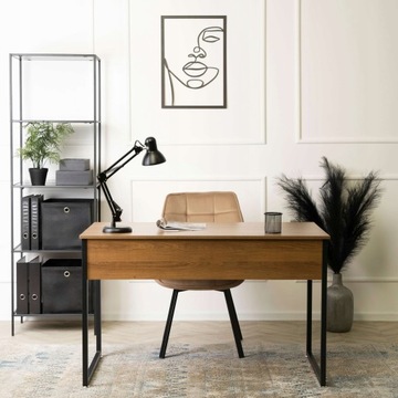 Письменный стол 120 Лофт Промышленный Офис Офисный Простой Орех ROSS